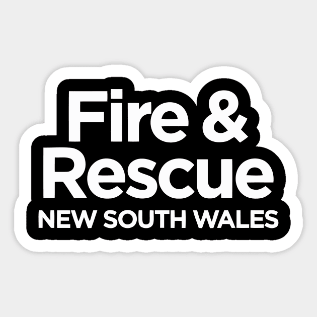 FIRE AND RESCUE NEW SOUTH WALES NSW Sticker by sunjoyotantang